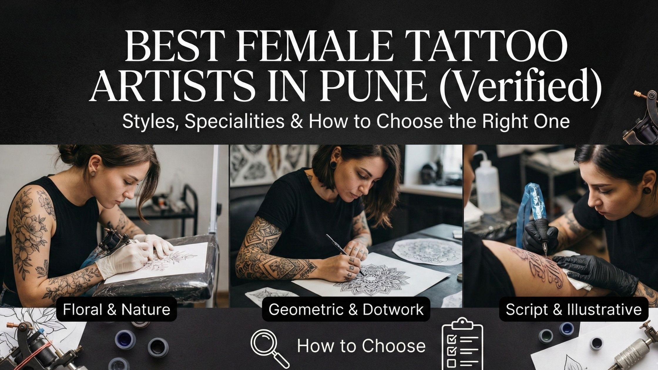 Best Female Tattoo Artists in Pune (Verified): Styles, Specialities & How to Choose the Right One