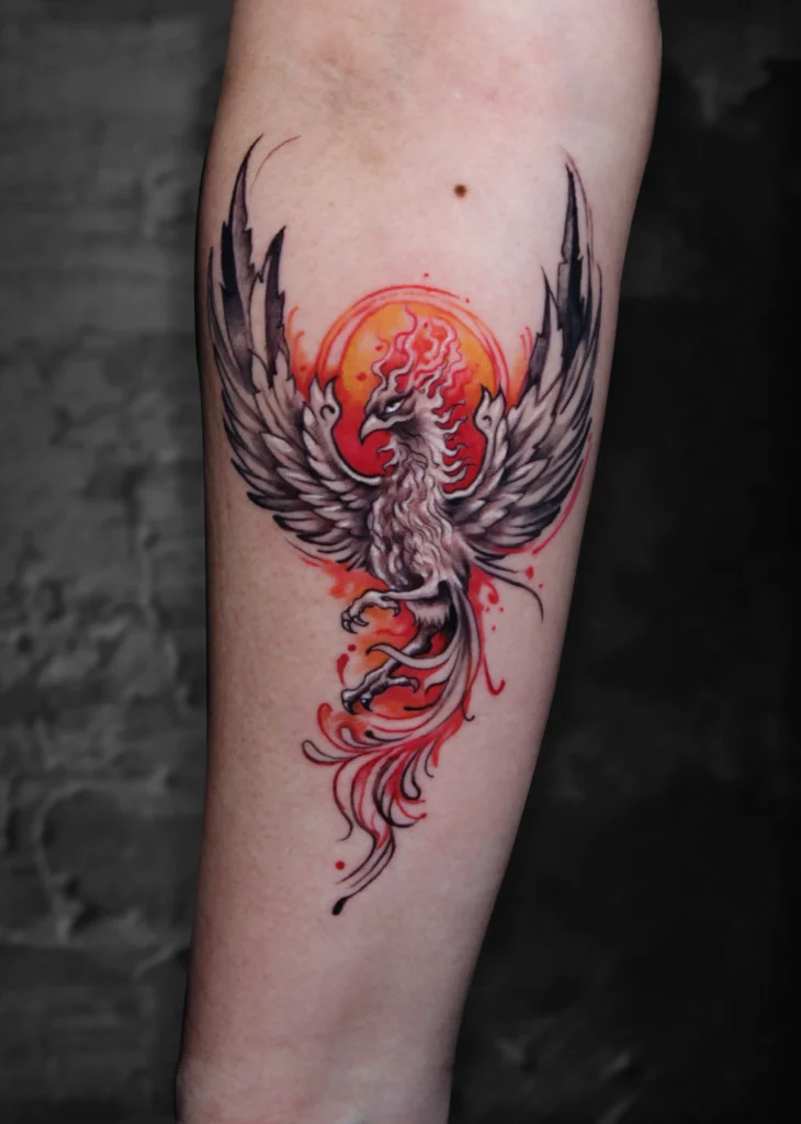Phoenix by susweta bhattacharya at colour core tattoos pune