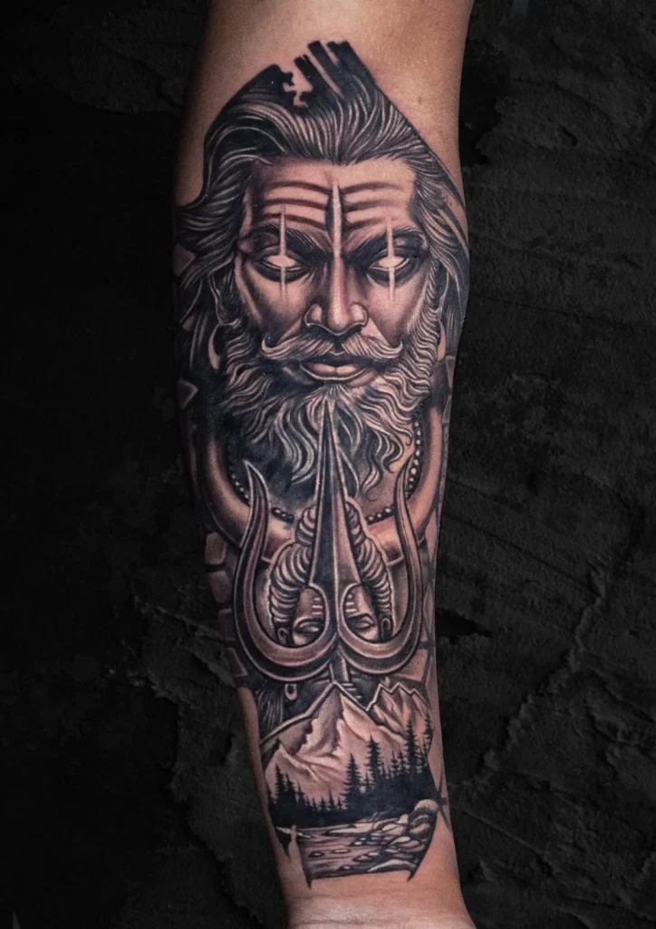 Angry Shiva by satish dorwekar at colour core tattoos pune