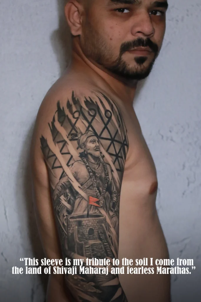 Shivaji Maharaj Tattoo by Satish Dorwekar