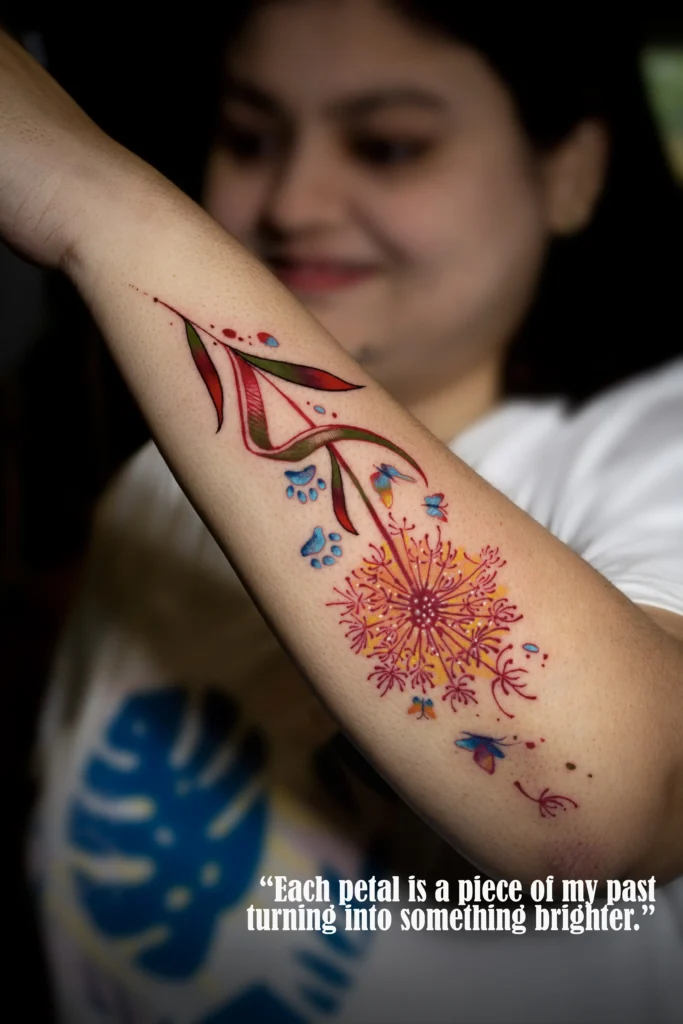 Dandelion Tattoo by Susweta Bhattcharya