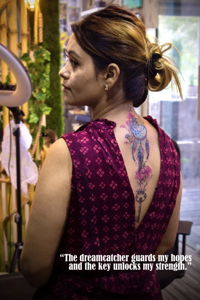 Dreamcatcher tattoo by Susweta Bhattacharya at colour core tattoos
